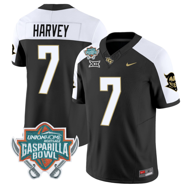 RJ Harvey Jersey #7 UCF Knights Unionhome Patch Vapor Football Stitched Alternate