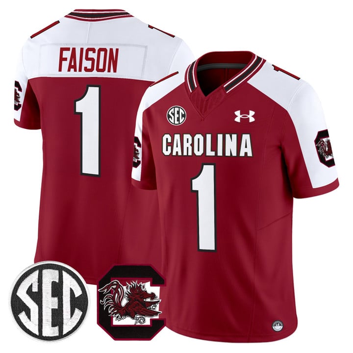 Rahsul Faison Jersey #1 South Carolina Gamecocks 2025 Stitched Garnet Alternate