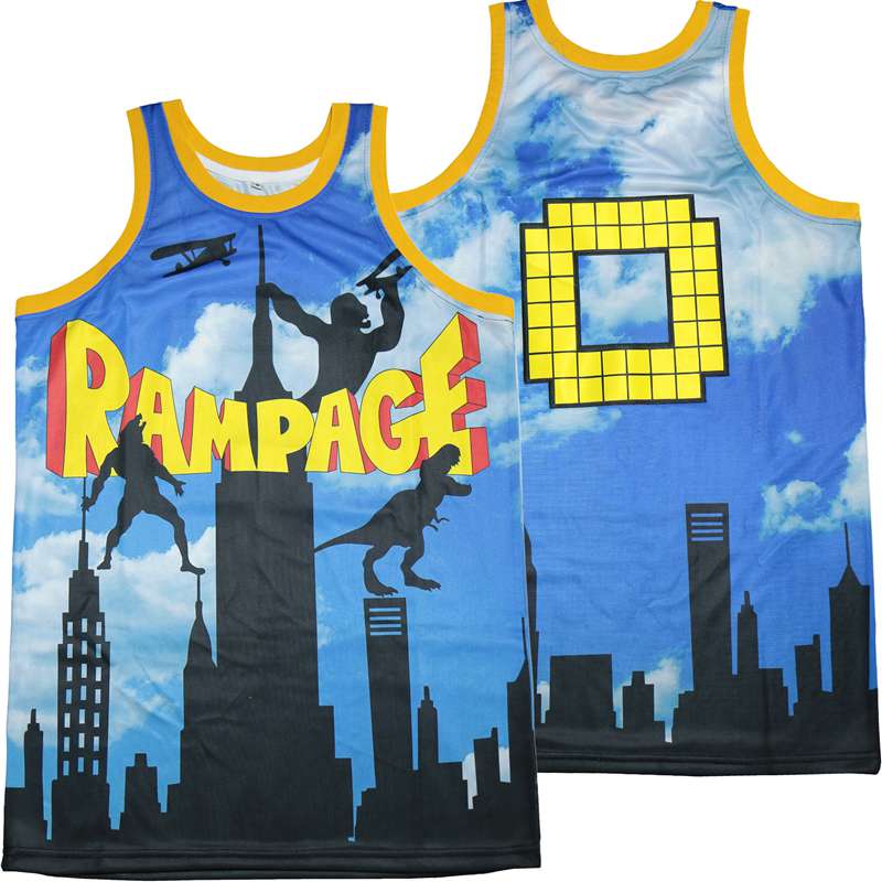 Rampage Skyline Movie Basketball Jersey