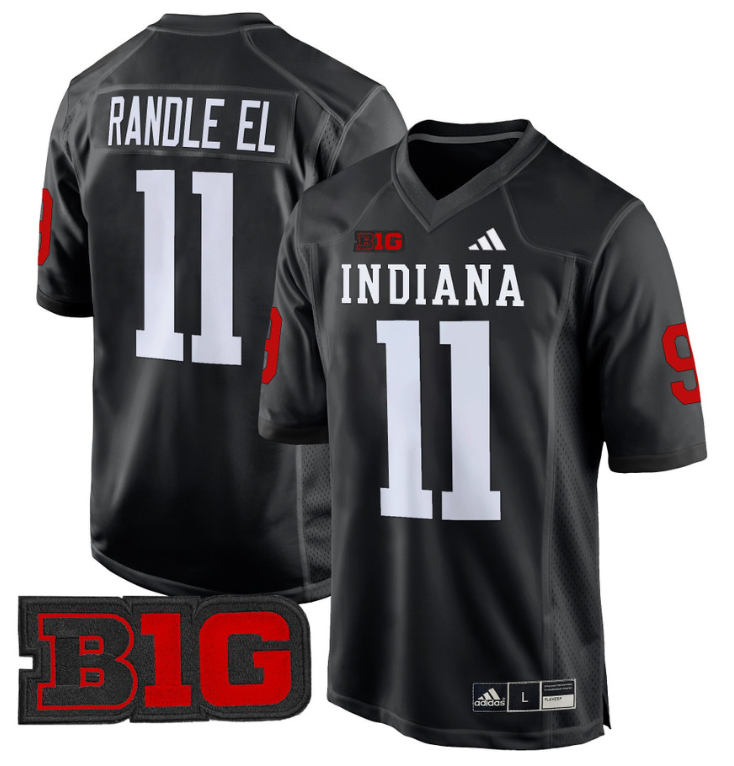 Randle El Jersey #11 Indiana Hoosiers 2024 Game V2 Football Black
