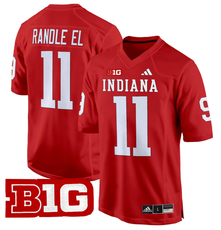 Randle El Jersey #11 Indiana Hoosiers 2024 Game V2 Football Crimson