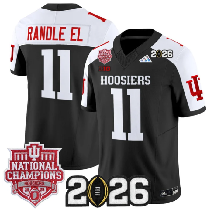 Randle El Jersey #11 Hoosiers 2025 National Champions 2026 Patch Stitched