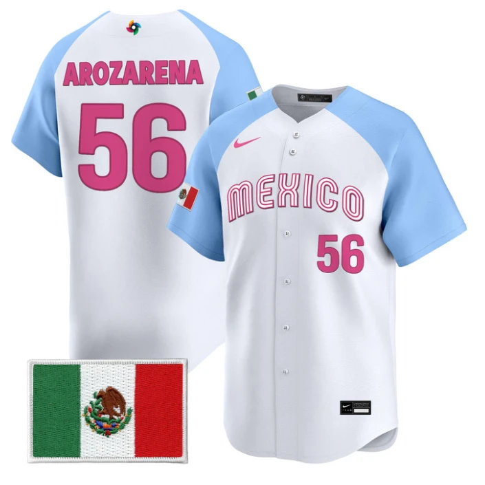 Randy Arozarena Jersey #56 Mexico World Baseball Classic 2026 Stitched