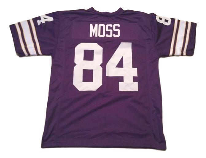 Randy Moss CUSTOM STITCHED Unsigned Football Jersey Purple