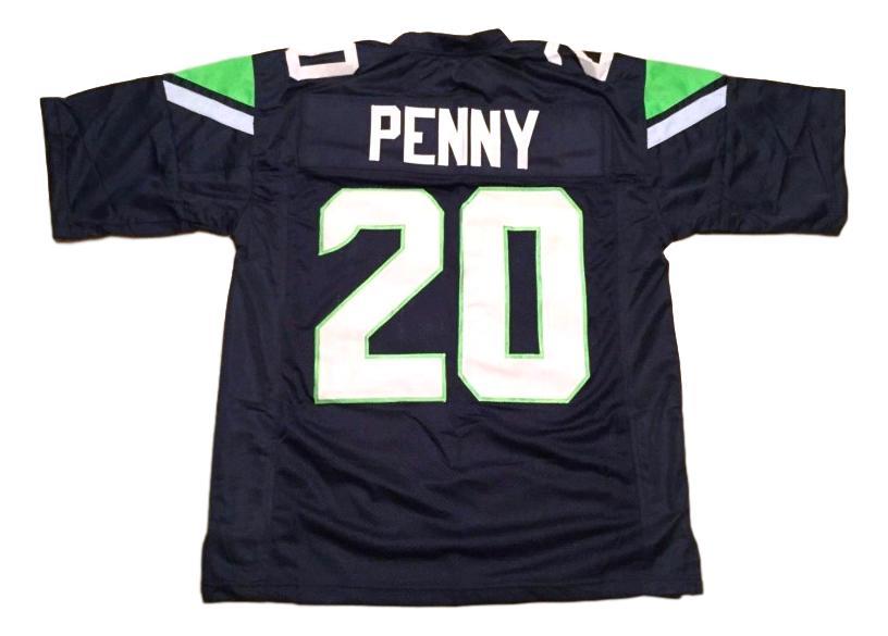 Rashaad Penny CUSTOM STITCHED Unsigned Football Jersey Blue