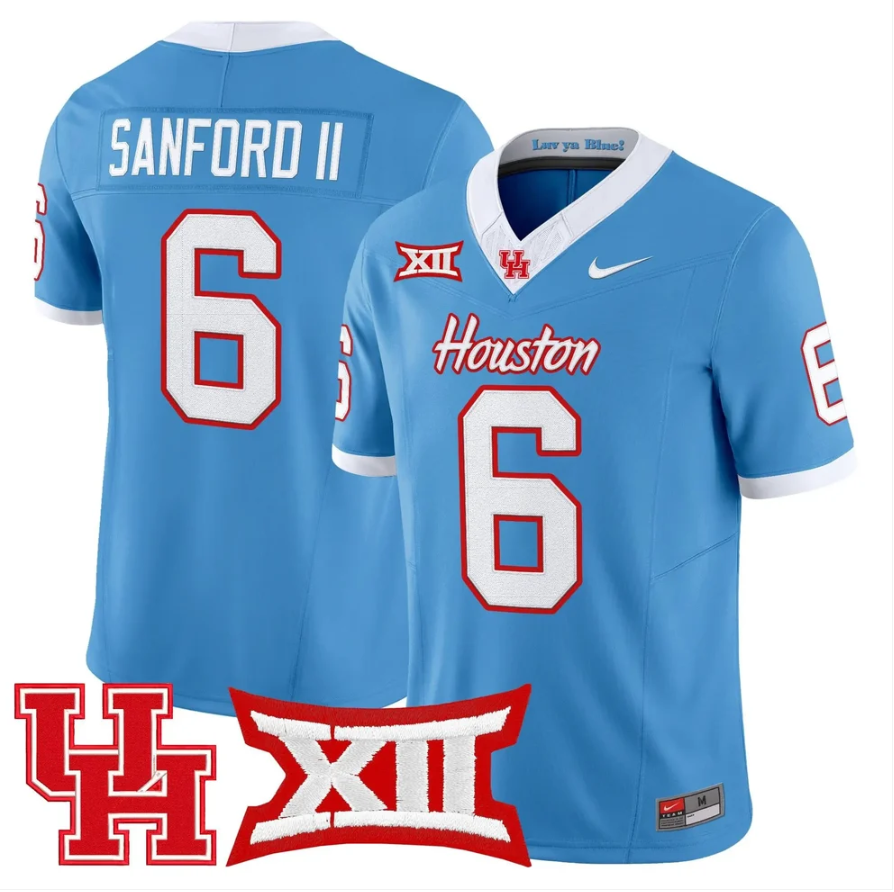 Re'Shaun Sanford II Jersey #6 Houston Cougars 2026 Limited Stitched
