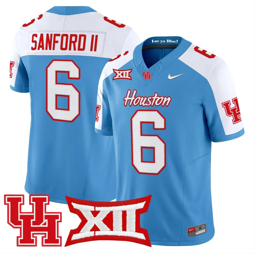 Re'Shaun Sanford II Jersey #6 Houston Cougars 2026 Limited Stitched
