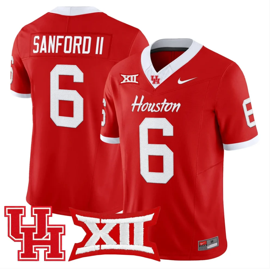 Re'Shaun Sanford II Jersey #6 Houston Cougars 2026 Limited Stitched