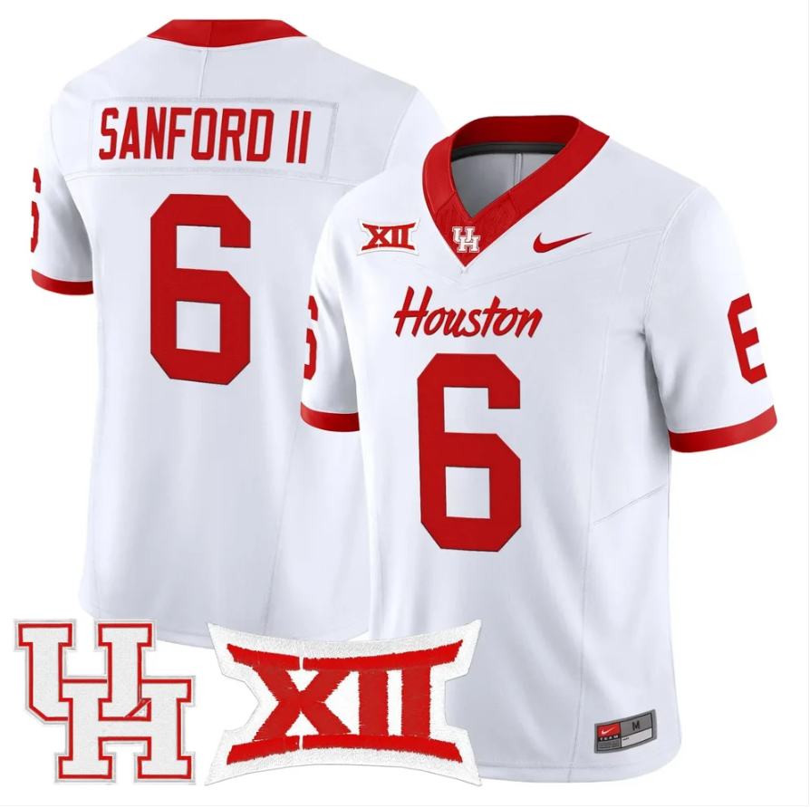 Re'Shaun Sanford II Jersey #6 Houston Cougars 2026 Limited Stitched