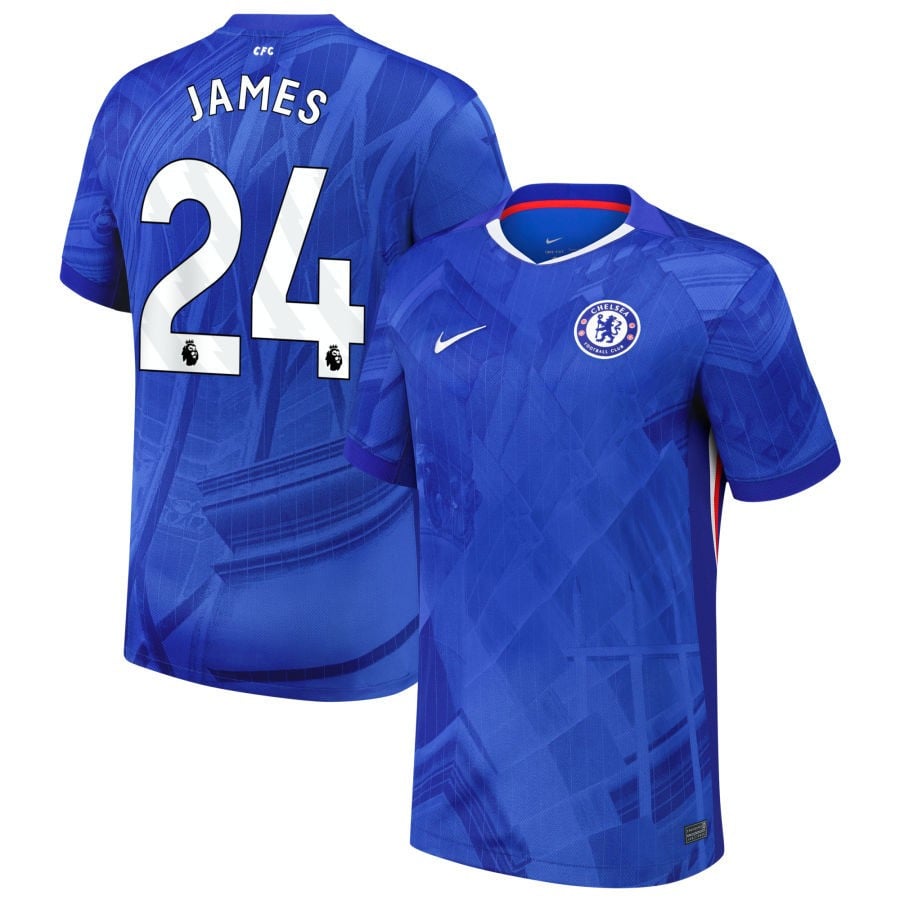 Reece James #24 Chelsea 2025-26 Home Match Jersey – Blue