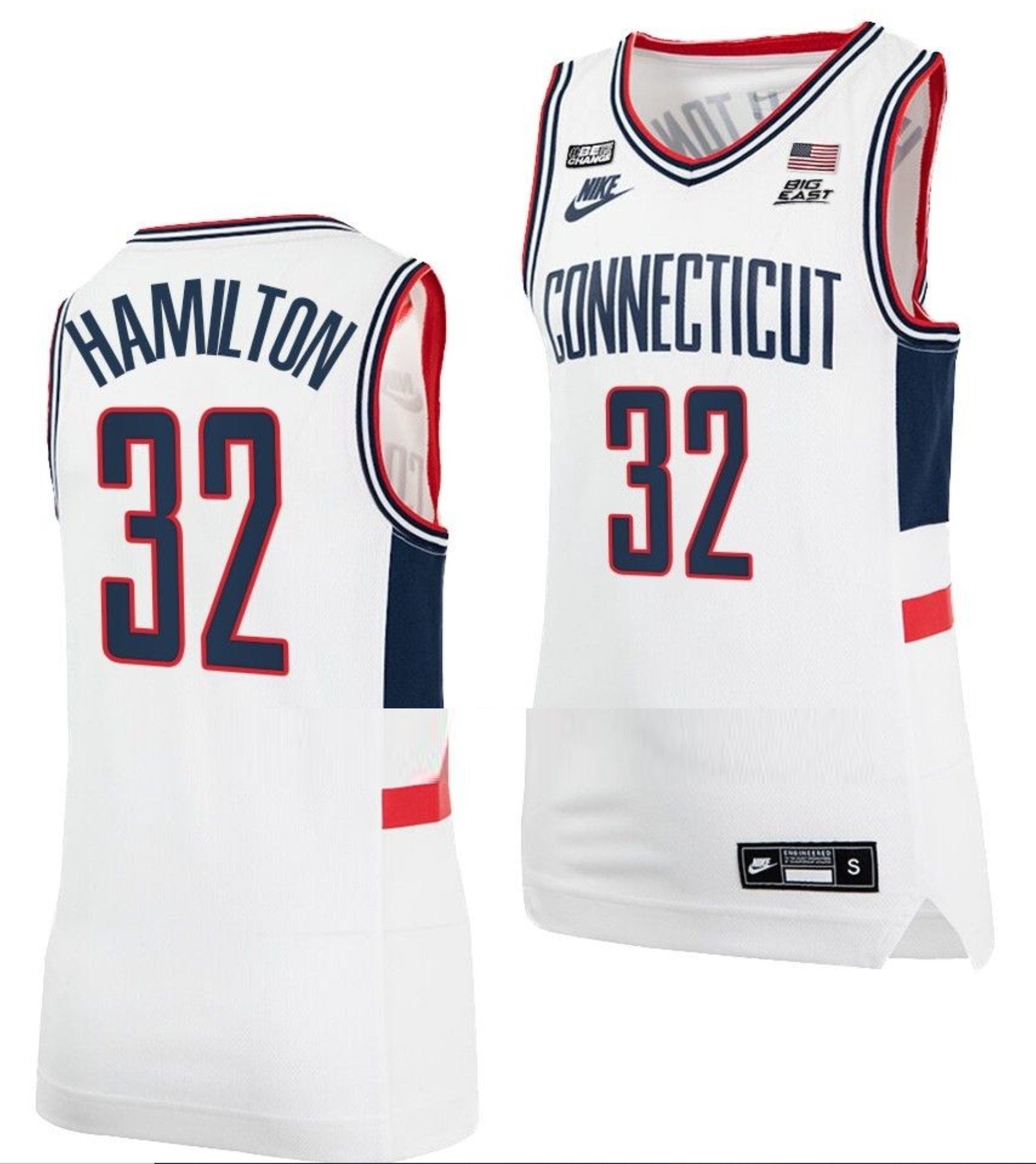 Richard Hamilton Jersey UConn Huskies College Basketball Alumni White #32