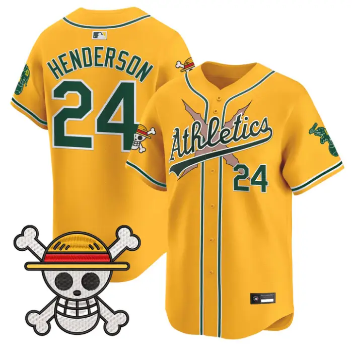 Rickey Henderson Jersey #24 Athletics One Piece Vapor Premier Stitched