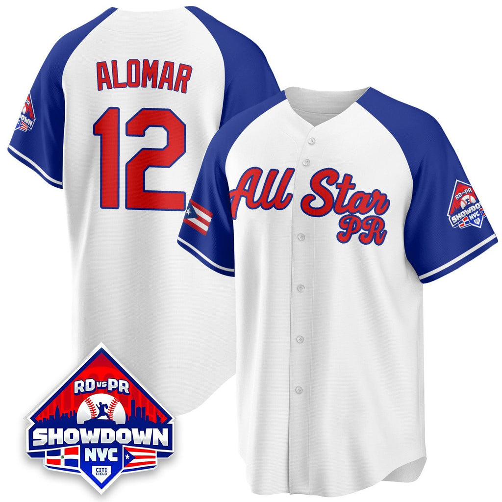 Roberto Alomar Jersey #12 Puerto Rican Baseball All-Star 2025 Stitched White Alter