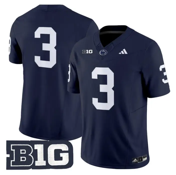 Rocco Becht Jersey #3 Penn State 2026 No Name on Back Limited Stitched
