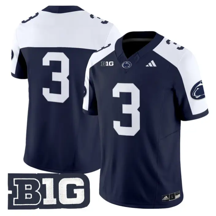 Rocco Becht Jersey #3 Penn State 2026 No Name on Back Limited Stitched
