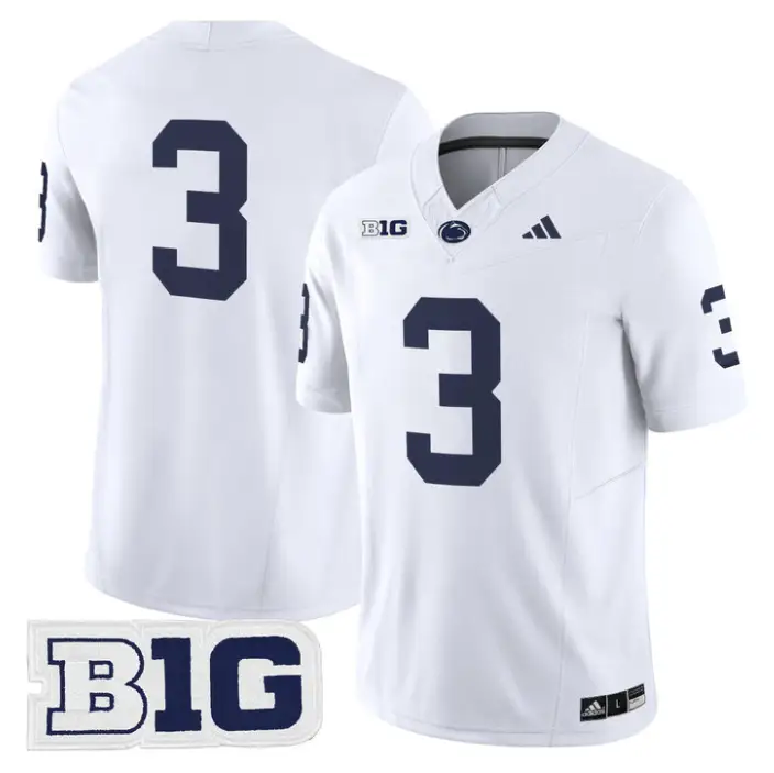 Rocco Becht Jersey #3 Penn State 2026 No Name on Back Limited Stitched