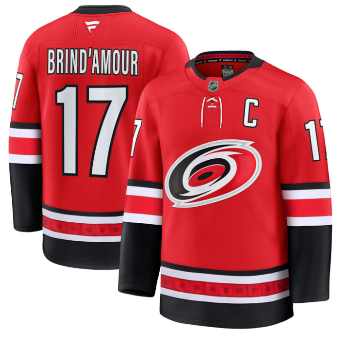 Rod Brind'Amour Jersey #17 Carolina Hurricanes Premium All Stitched Red