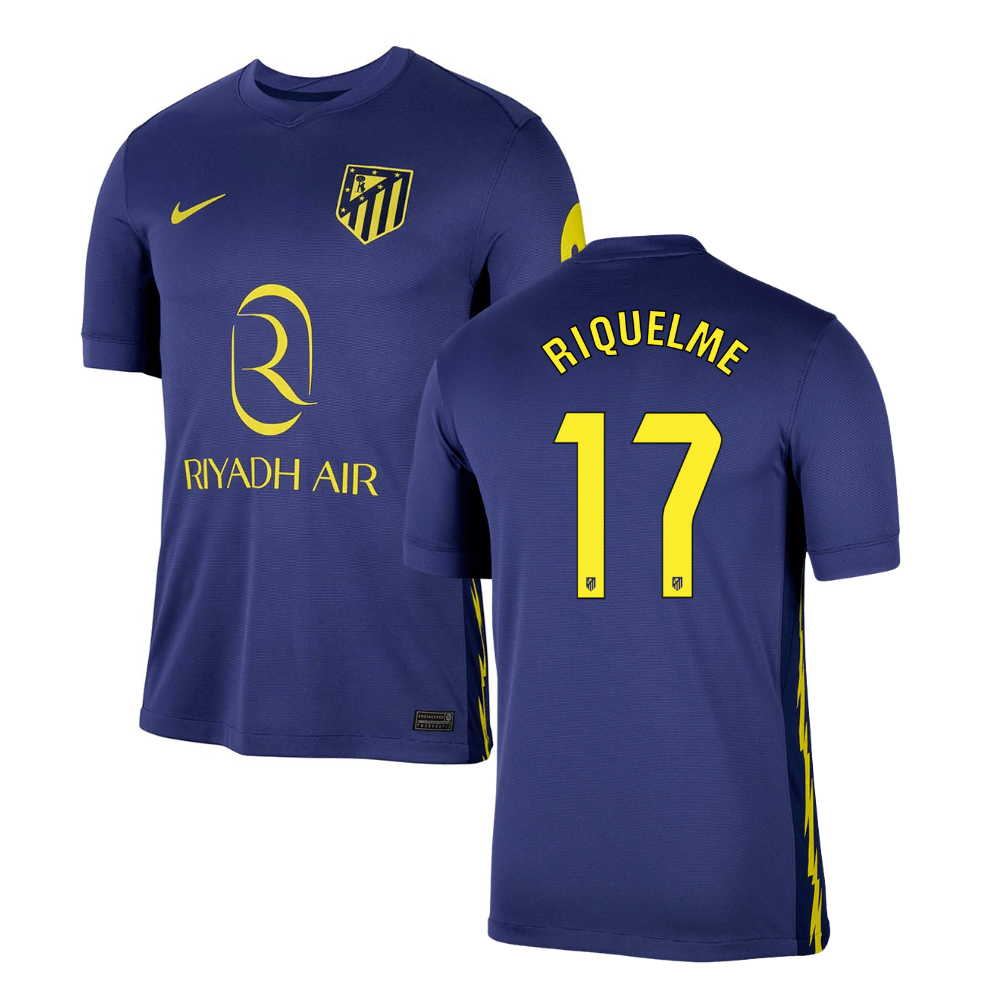 Rodrigo Riquelme 17 Atlético de Madrid 2025-26 Away Match Jersey – Navy