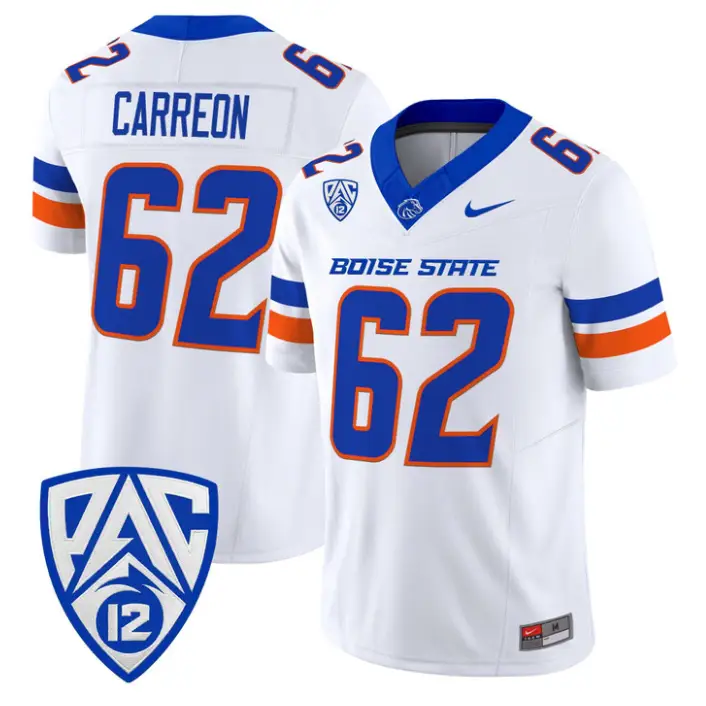 Roger Carreon Jersey #62 Boise State Broncos 2026 Vapor Stitched