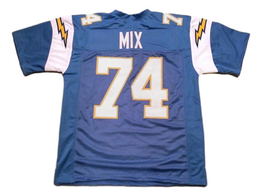 Ron Mix CUSTOM STITCHED Unsigned Football Jersey Blue