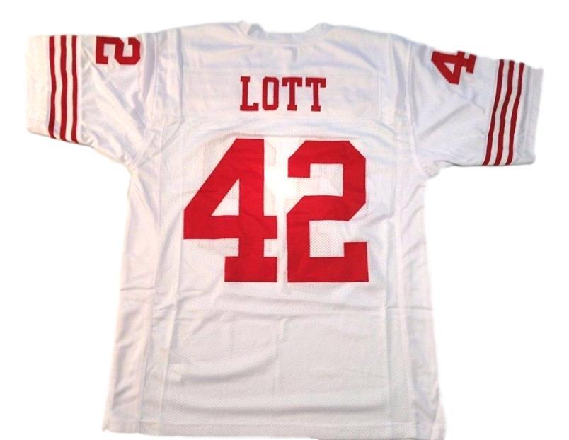 Ronnie Lott CUSTOM STITCHED Unsigned Football Jersey White