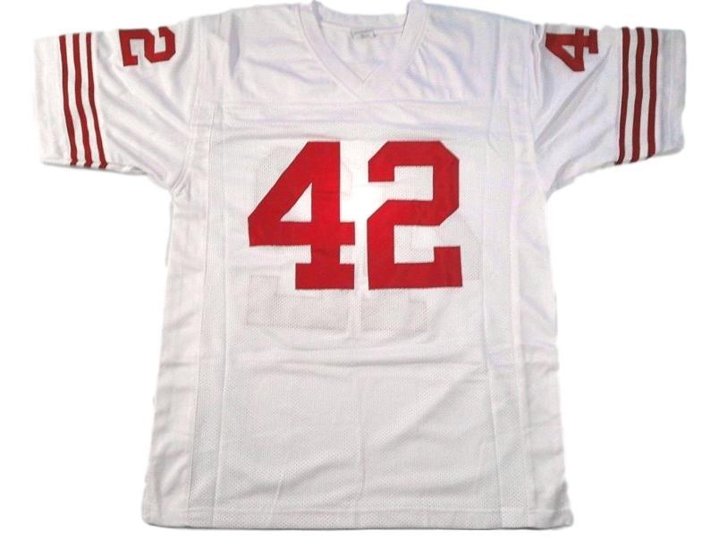 Ronnie Lott CUSTOM STITCHED Unsigned Football Jersey White
