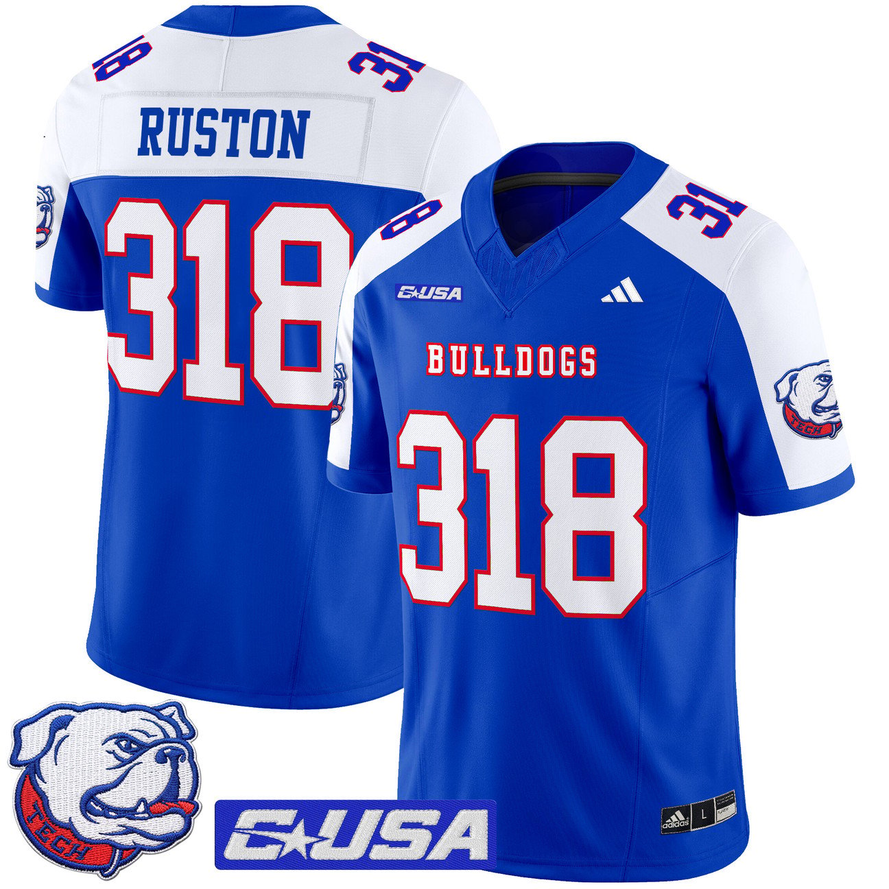 Ruston Jersey #318 Louisiana Tech Bulldogs 2025 Vapor Limited Stitched