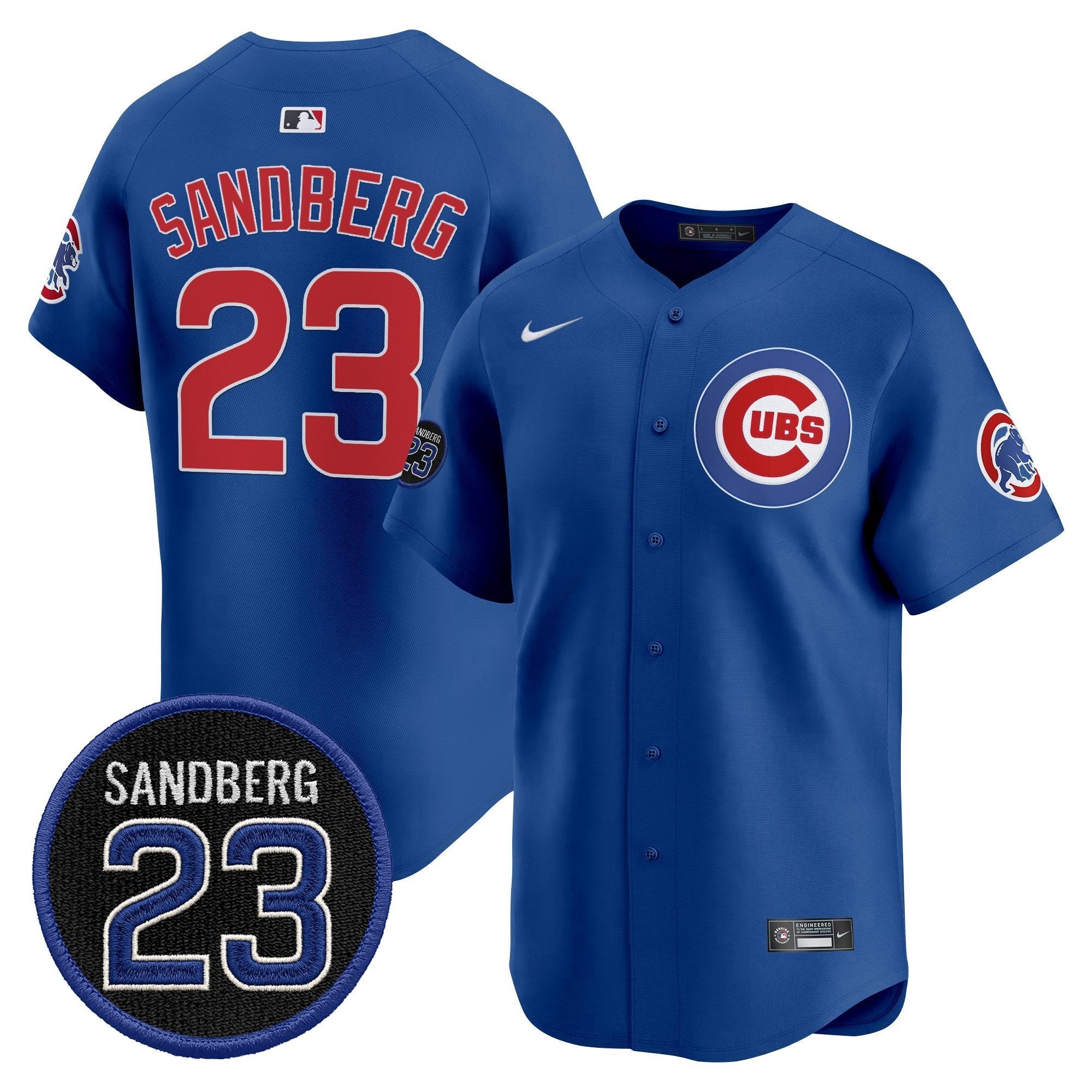 Ryne Sandberg Jersey #23 Chicago Cubs Ryne Sandberg Tribute Stitched Royal