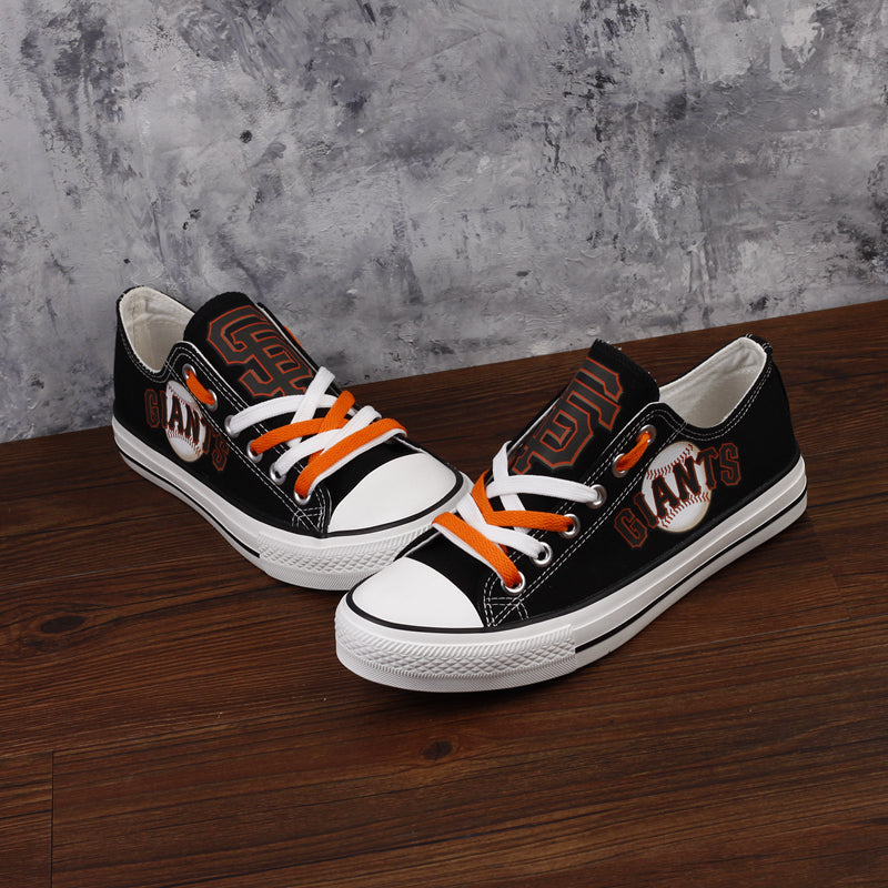 San Francisco Giants Limited Print MLB Baseball Fans Low Top Canvas Shoes Sport Sneakers T-DAC102H