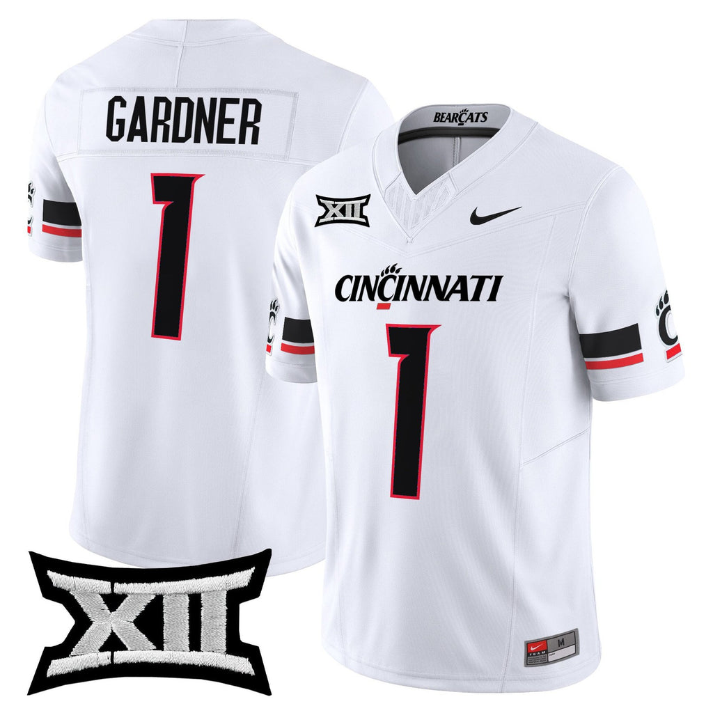 Sauce Gardner Jersey #1 Cincinnati Bearcats 2025 Vapor Limited Stitched White
