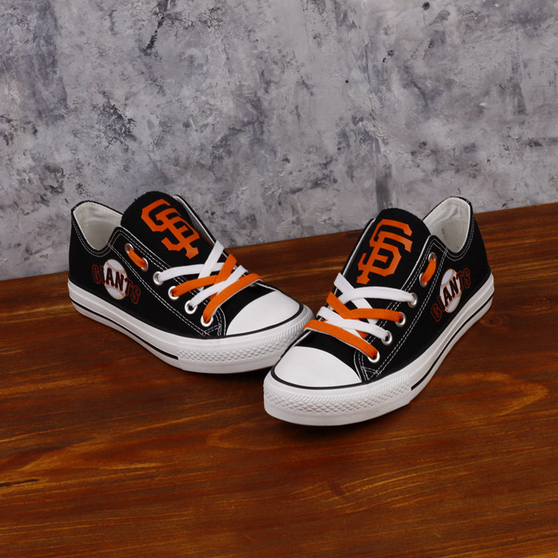 San Francisco Giants Limited Print MLB Baseball Fans Low Top Canvas Shoes Sport Sneakers T-DAC84H