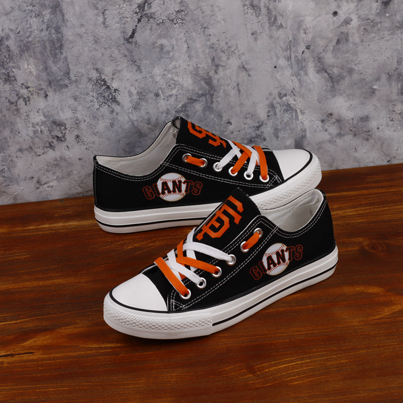 San Francisco Giants Limited Print MLB Baseball Fans Low Top Canvas Shoes Sport Sneakers T-DAC84H