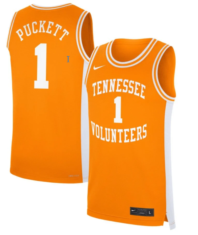 Sara Puckett Jersey #1 Tennessee Volunteers Basketball NIL Orange