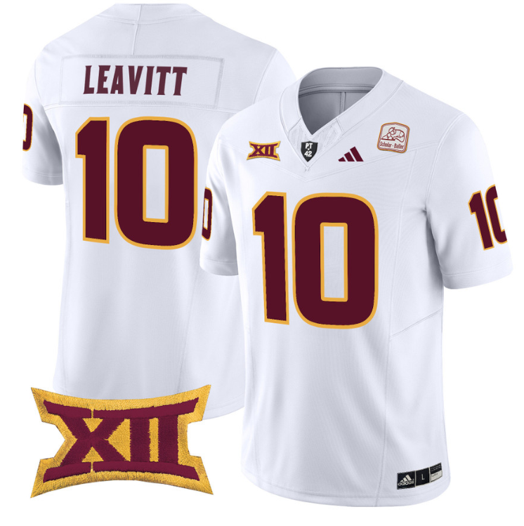 Sam Leavitt Jersey #10 Arizona State Sun Devils Vapor Limited College Football White