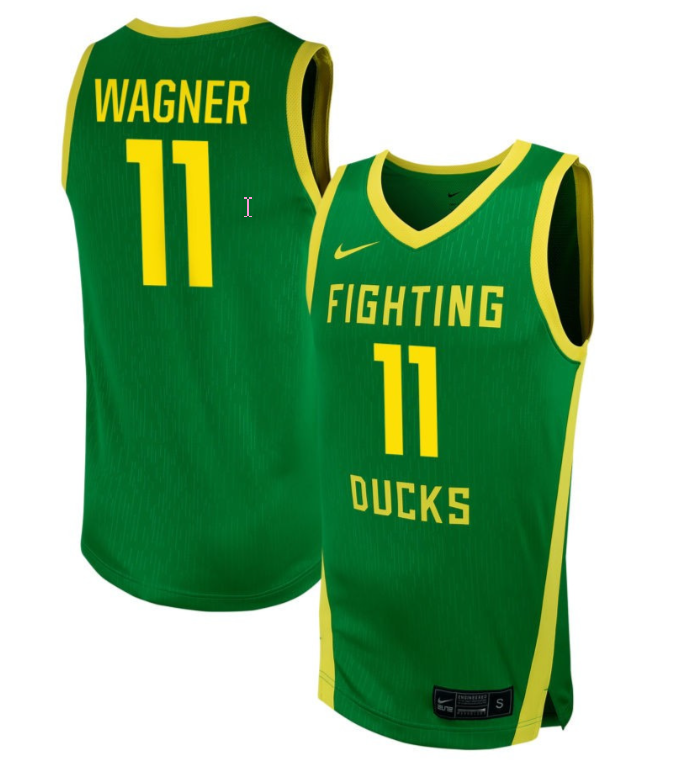 Samantha Wagner Jersey #11 Oregon Ducks NIL Basketball Green