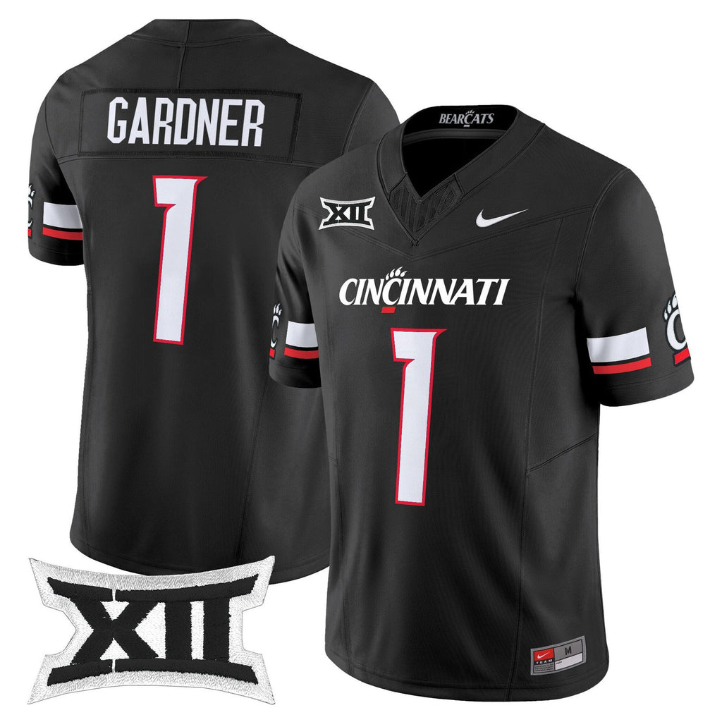 Sauce Gardner Jersey #1 Cincinnati Bearcats 2025 Vapor Limited Stitched Black