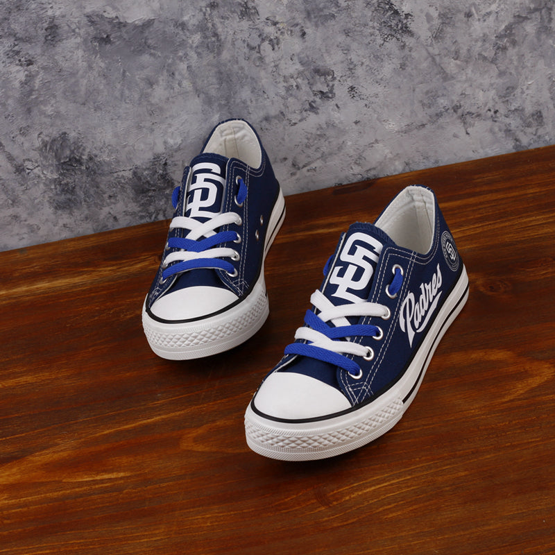 San Diego Padres Limited Print MLB Baseball Fans Low Top Canvas Shoes Sport Sneakers T-DAC83L