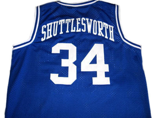 Shuttlesworth Jersey #34 Lincoln He Got Game Movie Basketball Blue