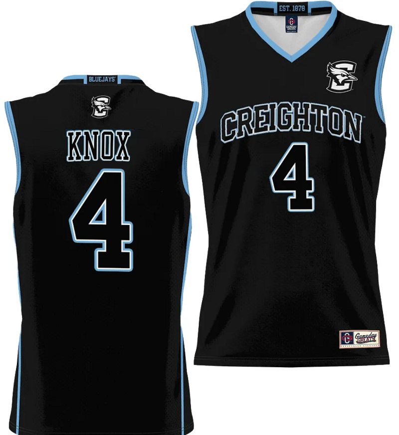 Sterling Knox Jersey #2 Creighton Bluejays College NIL Basketball Lightweight