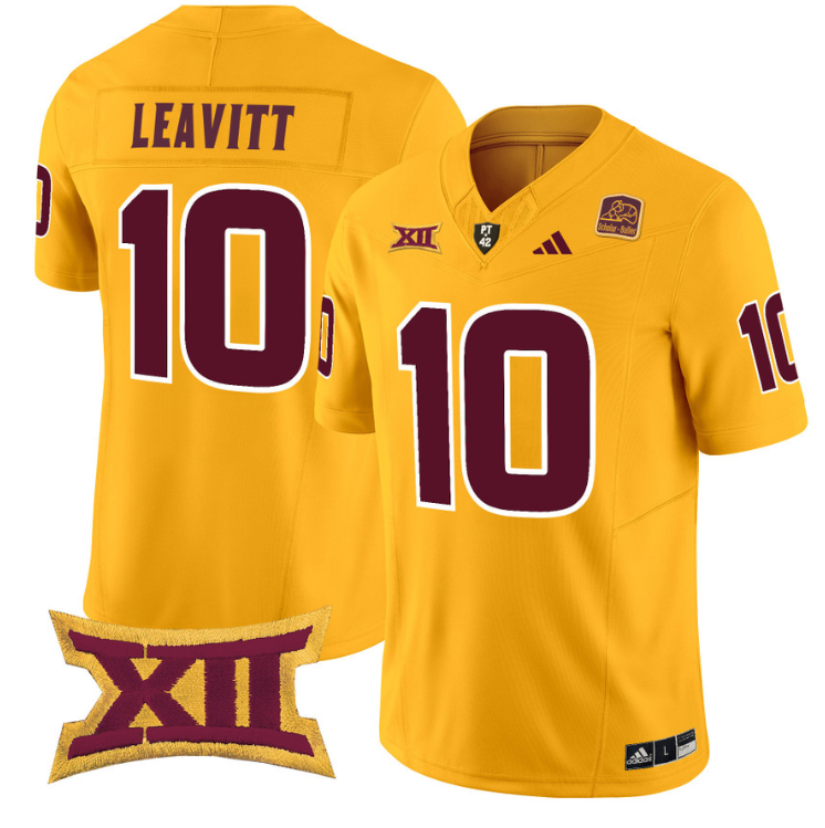 Sam Leavitt Jersey #10 Arizona State Sun Devils Vapor Limited College Football Gold