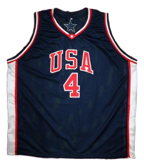 Steve Smith Jersey #4 Team USA Basketball Sewn Navy Blue