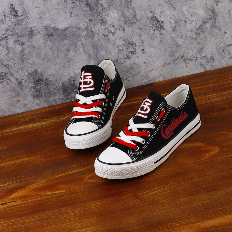 St. Louis Cardinals Limited Print MLB Baseball Fans Low Top Canvas Shoes Sport Sneakers T-DAC98H
