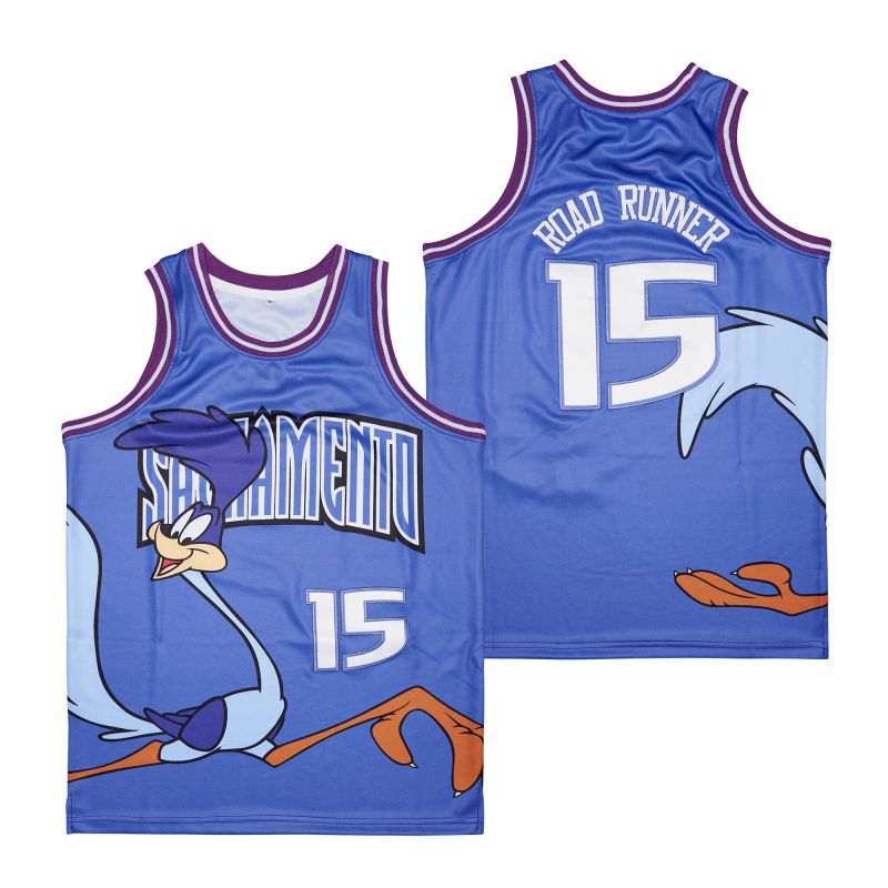 Sacramento Kings #15 Road Runner Movie Basketball Jersey