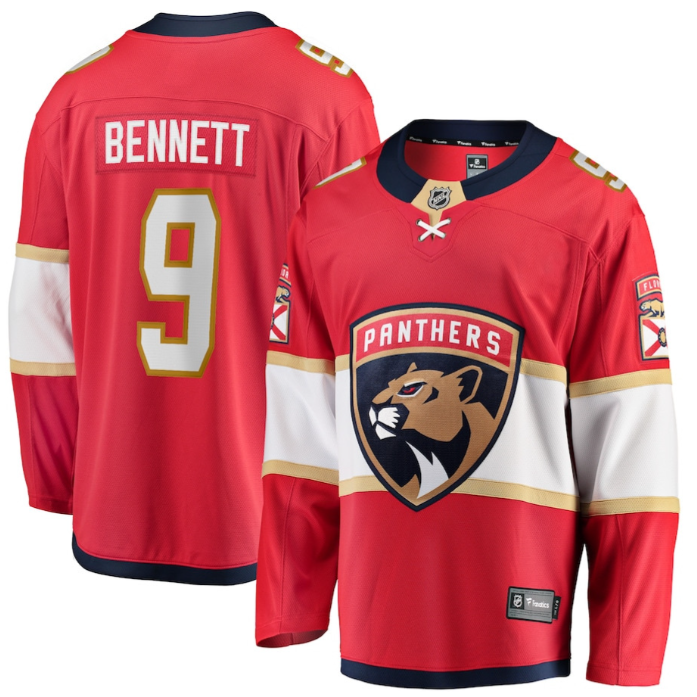 Sam Bennett 9 Florida Panthers 2025 Breakaway Player Men Jersey Red