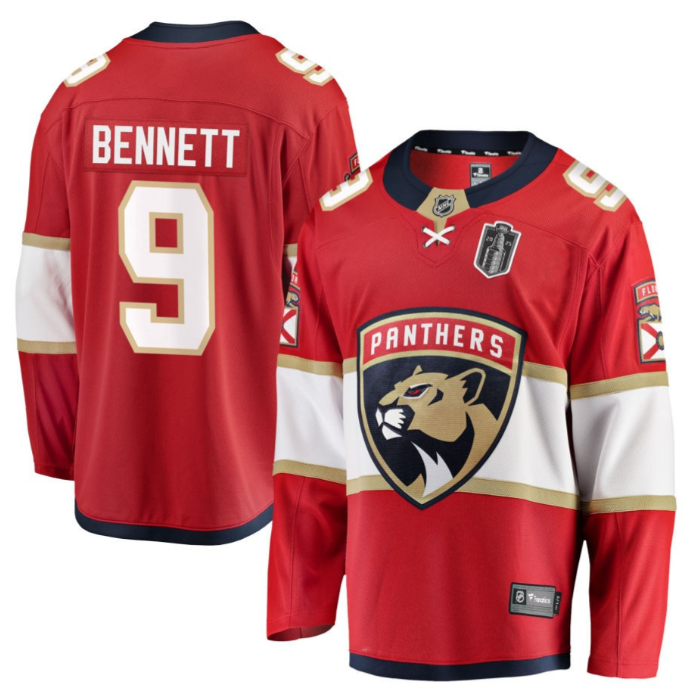 Sam Bennett 9 Florida Panthers 2025 Stanley Cup Final Home Breakaway Men Jersey Red