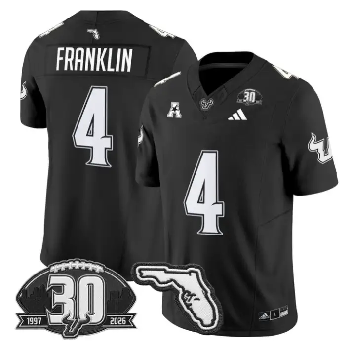 Sam Franklin Jersey #4 South Florida Bulls 30th Patch Limited Stitched