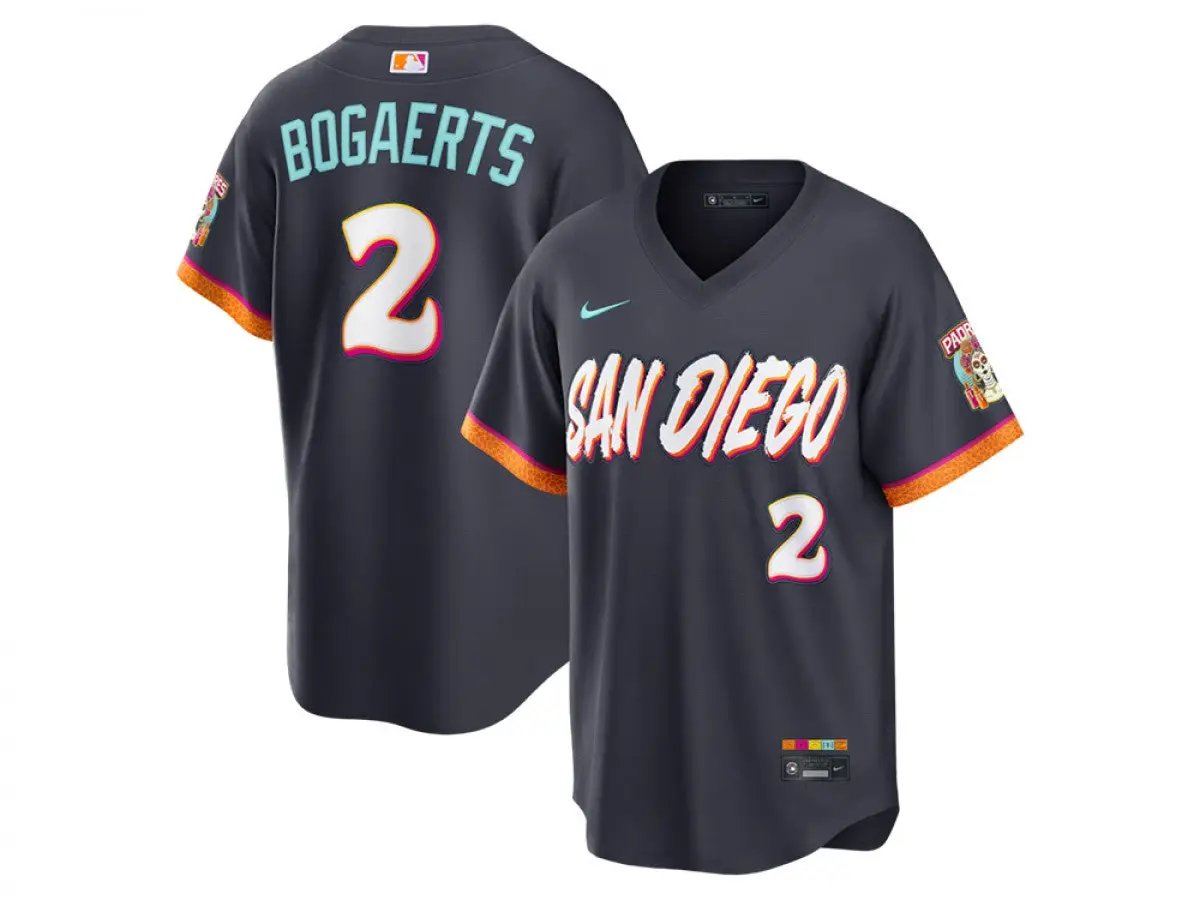 San Diego Padres #2 Xander Bogaerts 2026 City Connect Limited Jersey - Obsidian