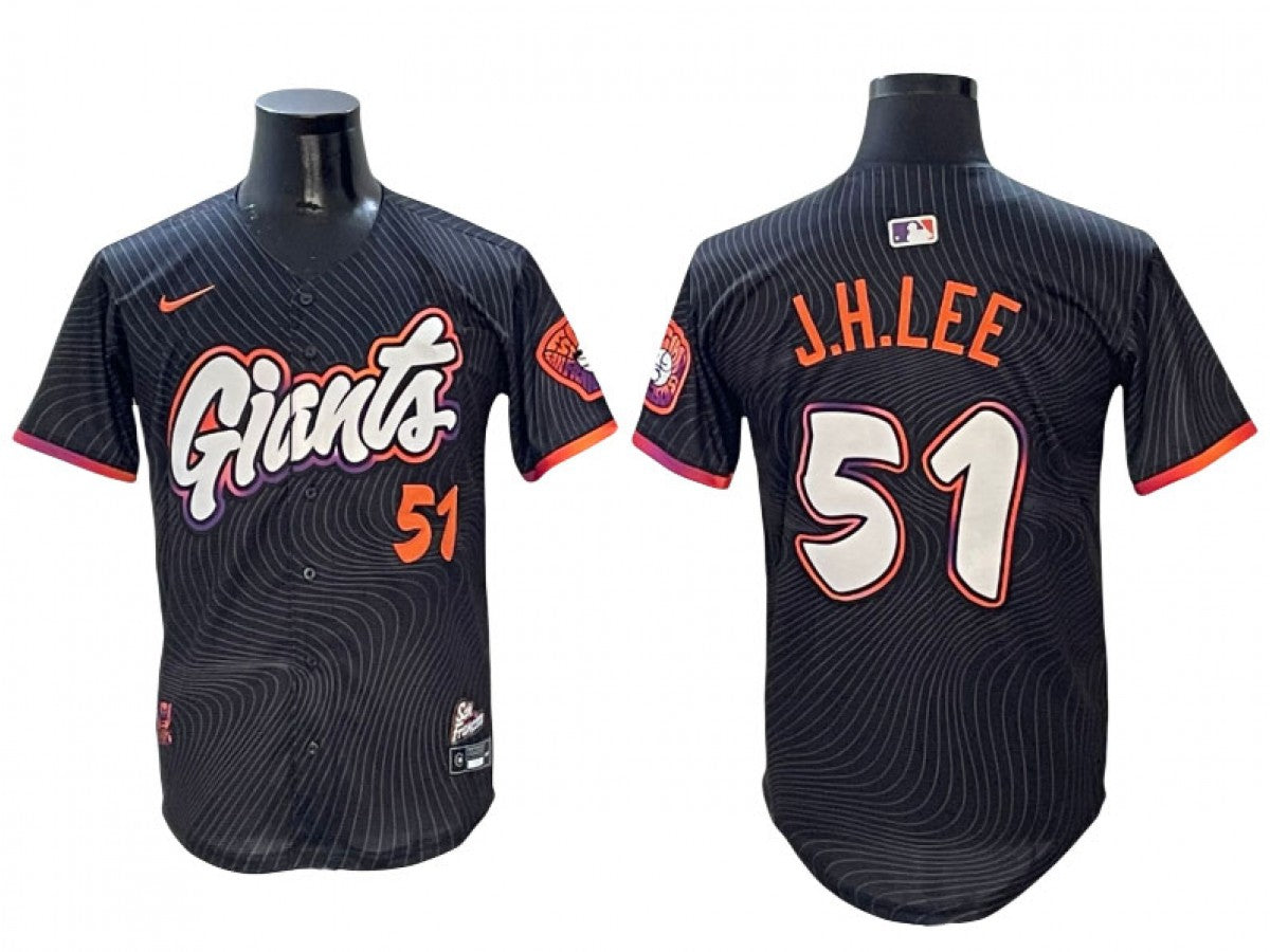 San Francisco Giants #51 Jung Hoo Lee Black 2025 City Connect Limited Jersey