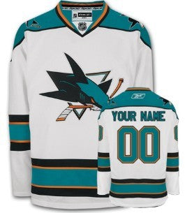 San Jose Sharks Customized White Jersey