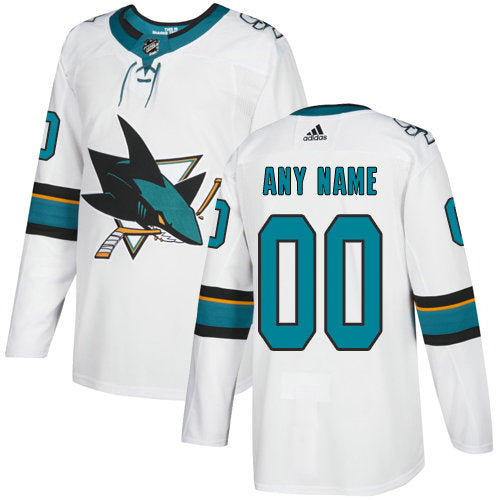 San Jose Sharks NHL White Customized Jersey (Copy)